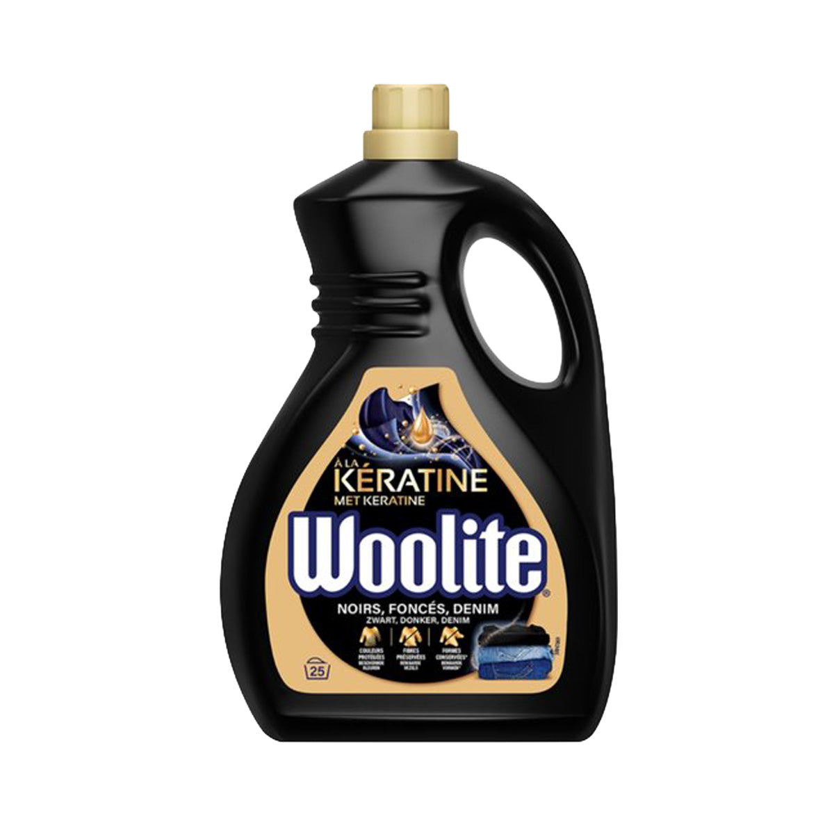 Woolite Lessive liquide pour linge noir-fonce-jeans (25 lavages)
